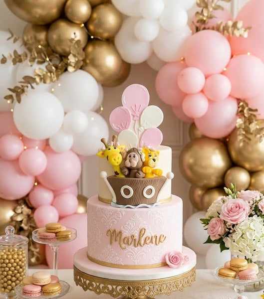 Noah's Ark Cake Toppers Noah's Ark Baby Shower Favors Noah's Ark with Giraffe Lion Monkey Lamb