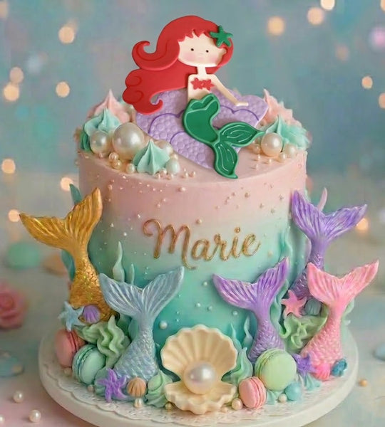 Mermaid Cake Toppers, Mermaid Baby Shower, Mermaid Birthday Decorations Mermaid Centerpiece Picks