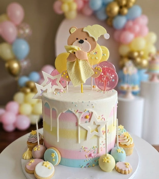Bear Cake Topper Baby shower Cake Decorations Teddy Bear Boy or Girl