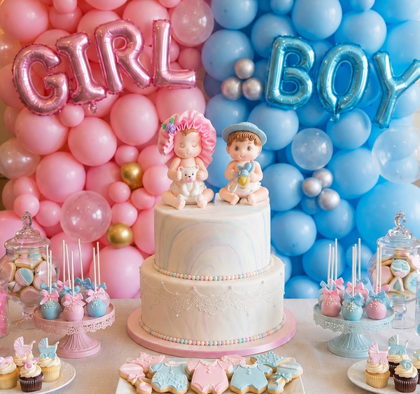 Baby Shower Boy or Girl Cake Decorations great for First Birthdays and Baby Shower