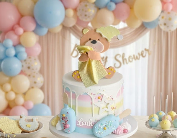 Bear Cake Topper Baby shower Cake Decorations Teddy Bear Boy or Girl