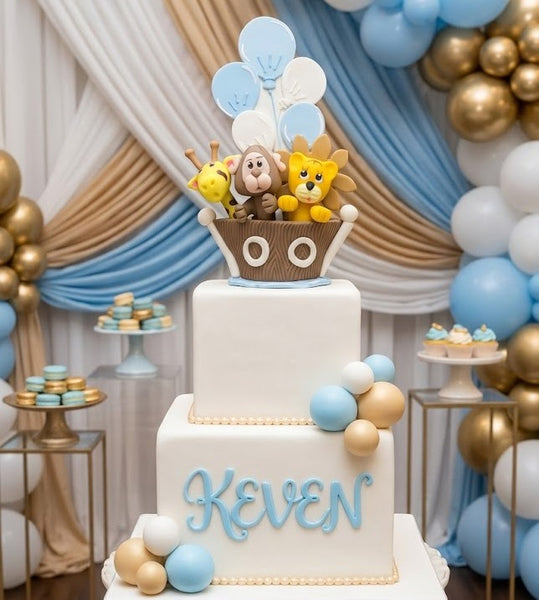 Noah's Ark Cake Toppers Noah's Ark Baby Shower Favors Noah's Ark with Giraffe Lion Monkey Lamb