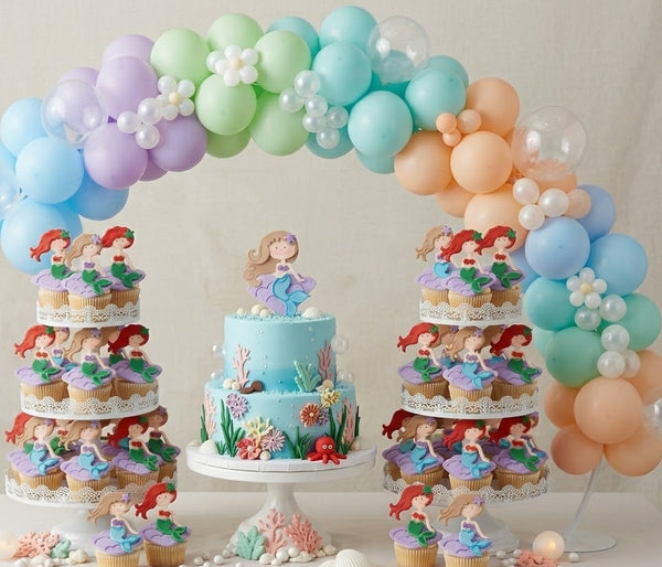 Mermaid Cake Toppers, Mermaid Baby Shower, Mermaid Birthday Decorations Mermaid Centerpiece Picks
