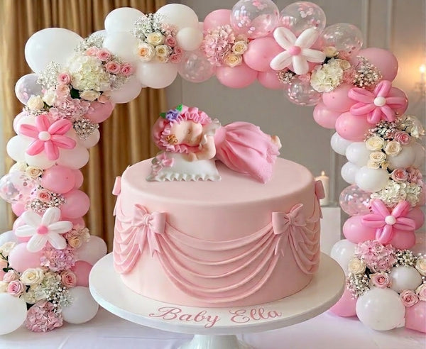 Baby Girl or Boy Cake Topper Twins Cake Decorations Keppsake