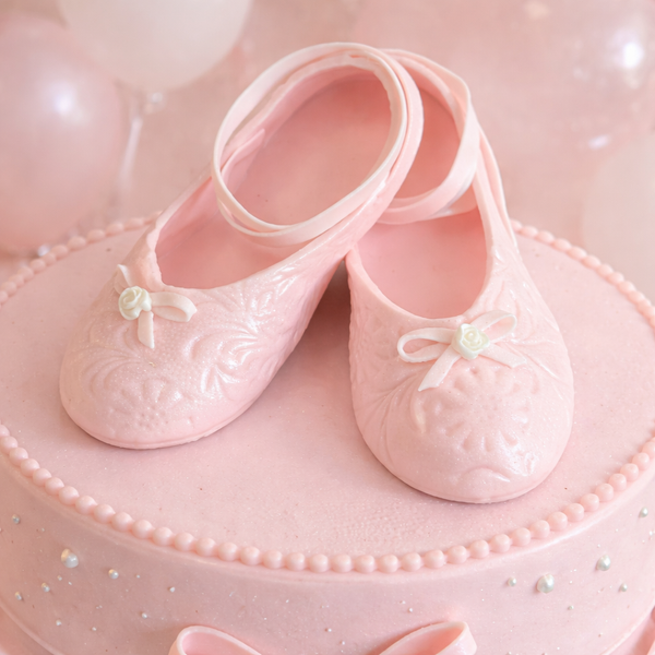 Ballerina Cake Topper in light Pink or Candy Pink for Baby Showers, Ballet events and Birthday Decoration