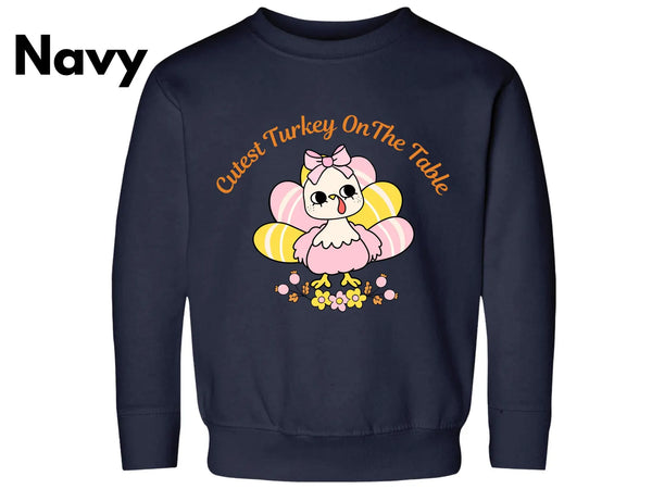 Thanksgiving Turkey Toddler Sweatshirt, Gobble Kids Sweatshirt, Thanksgiving Sweatshirt, Cutest Turkey Sweatshirt, Thanksgiving Cute Sweater