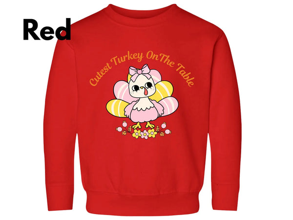 Thanksgiving Turkey Toddler Sweatshirt, Gobble Kids Sweatshirt, Thanksgiving Sweatshirt, Cutest Turkey Sweatshirt, Thanksgiving Cute Sweater
