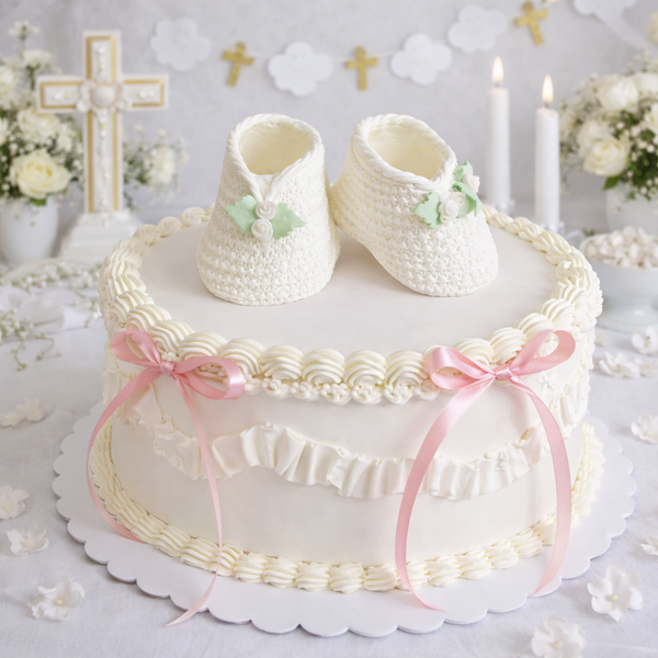 Blue and Pink Baby Shoes Cake Topper Baby Baptism Cake Decoration Twins Gender Reveal Centerpiece Top Fillable Baby Shower Favors