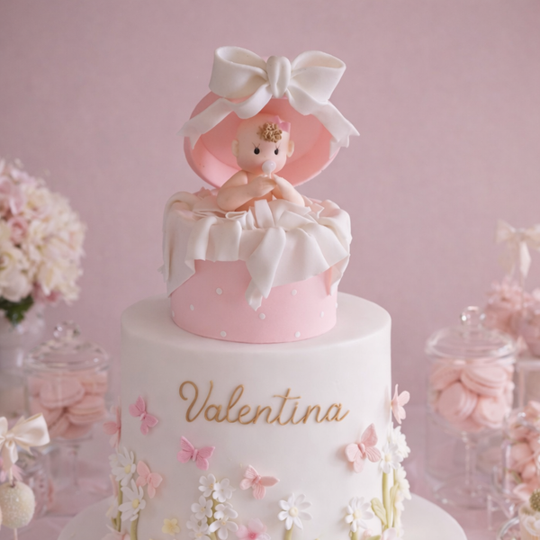 Baby Shower Cake Topper Baby in a Surprise Box Cake Decorations - C T B