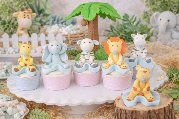 Monkey Cake Topper, Jungle Cake Decoration, Baby Monkey, Jungle Monkey Birthday Decoration - C T B