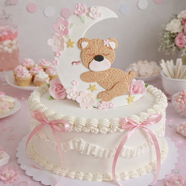 Twinkle Twinkle Little Star Moon Cake Topper Birthday Party Centerpiece Decoration Pick