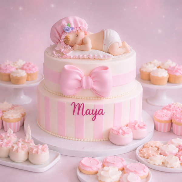 Baby Shower Cake Decorations Girl or Boy Baby Shower Cake Topper Twin Babies - C T B