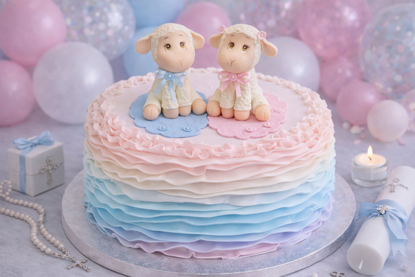 Little Lamb Cake Toppers, Lamb Baby Shower, Baptism Lamb Cake Topper