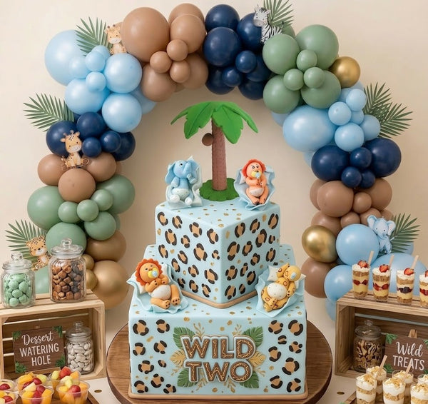 Jungle Baby Animals Cake Toppers Jungle Safari Decorations Baby Animals For Cakes - C T B