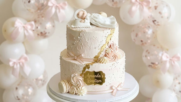 Baby Girl Baptism Cake Topper Christening Cake Decorations African American Baby Baptism - C T B