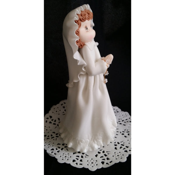 Boy or Girl First Communion Cake Topper Communion Girl or Boy Dressed in White Gown - Cake Toppers Boutique