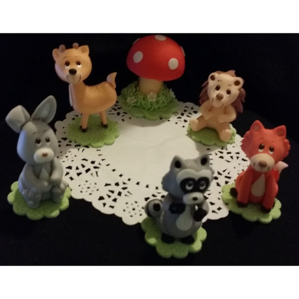 Woodland Animal Cake Toppers, Woodland Decorations, Woodland Birthday Decor, Woodland Baby Shower - Cake Toppers Boutique