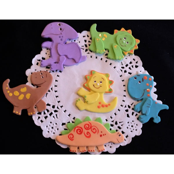 Dinosaur Cake Topper, Dinosaur Baby Shower, Dinosaurs Birthday Cake Decorations 12pcs - Cake Toppers Boutique