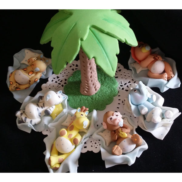 Jungle Baby Animals Cake Toppers Jungle Safari Decorations Baby Animals For Cakes - Cake Toppers Boutique