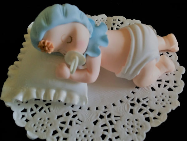 Baby Cake Topper Twins Baby Shower Cake Decoration Slepping Babies Cake Decoration - Cake Toppers Boutique