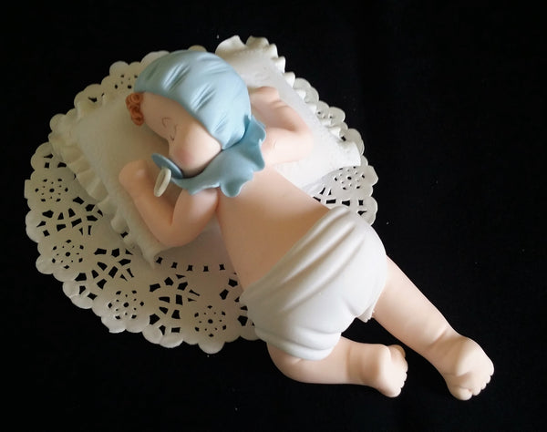 Baby Cake Topper Twins Baby Shower Cake Decoration Slepping Babies Cake Decoration - Cake Toppers Boutique