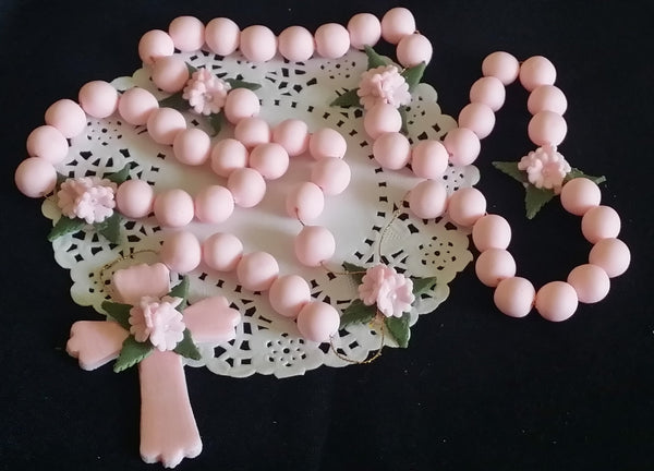Rosary Cake Topper First Communion or Baptism Cake Decorations Communion Keepsake - Cake Toppers Boutique