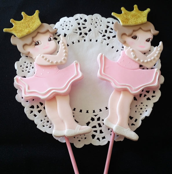 Ballerina Cake Topper Ballet Cake Decorations Ballerina Centerpiece Picks Ballerina Decoration - Cake Toppers Boutique