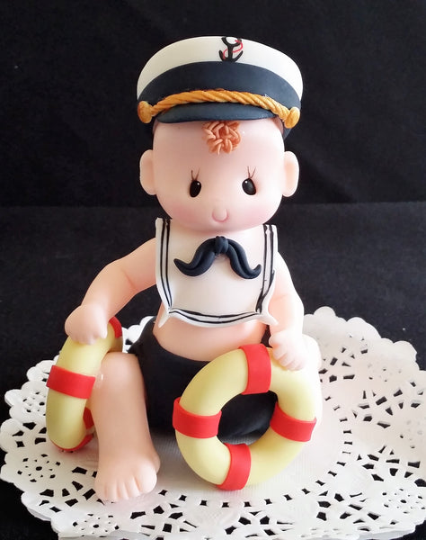 Nautical Birthday Decorations Sailor Cake Topper Nautical First Birthday - Cake Toppers Boutique