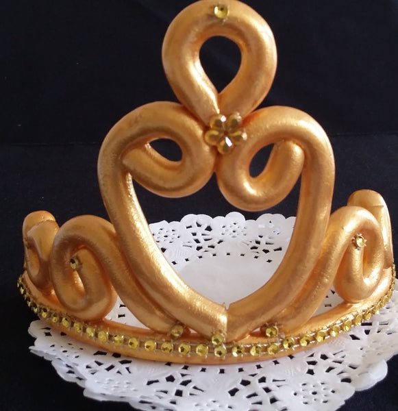 Gold Crown Cake Topper, Crown Cake Topper, Princess Crown in Gold for Cake Decorations - Cake Toppers Boutique
