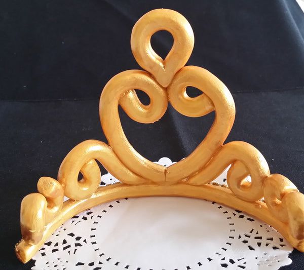 Gold Crown Cake Topper, Crown Cake Topper, Princess Crown in Gold for Cake Decorations - Cake Toppers Boutique