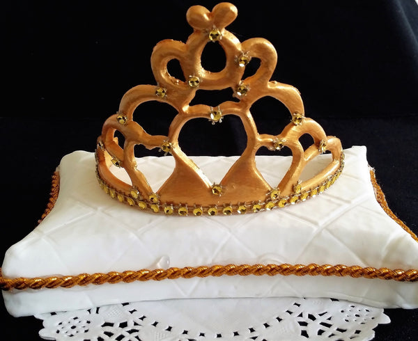 Princess Crown Cake Topper, Crown Cake Topper, Princess Crown in Gold for Cake Decorations - Cake Toppers Boutique