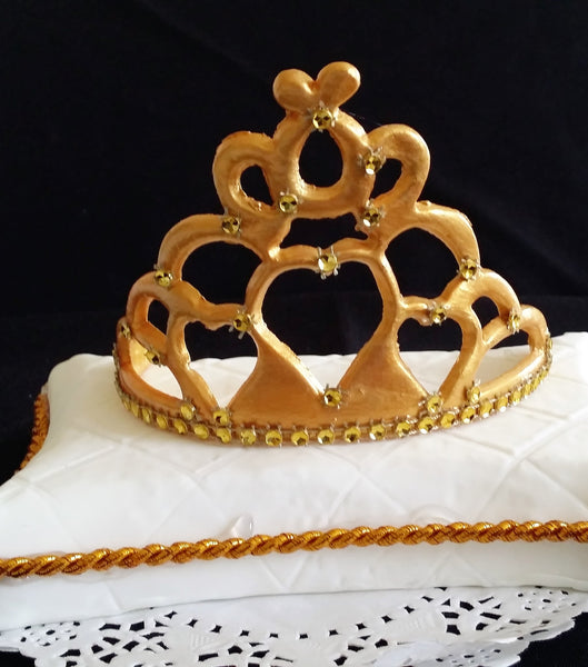 Princess Crown Cake Topper, Crown Cake Topper, Princess Crown in Gold for Cake Decorations - Cake Toppers Boutique