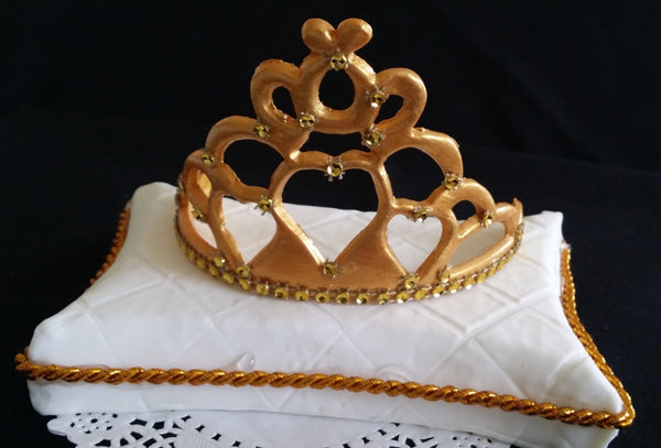 Princess Crown Cake Topper, Crown Cake Topper, Princess Crown in Gold for Cake Decorations - Cake Toppers Boutique