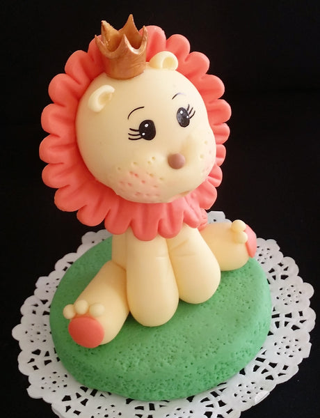 Baby Lion Cake Topper Lion Birthday Party Decorations Baby Lion With Crown - Cake Toppers Boutique