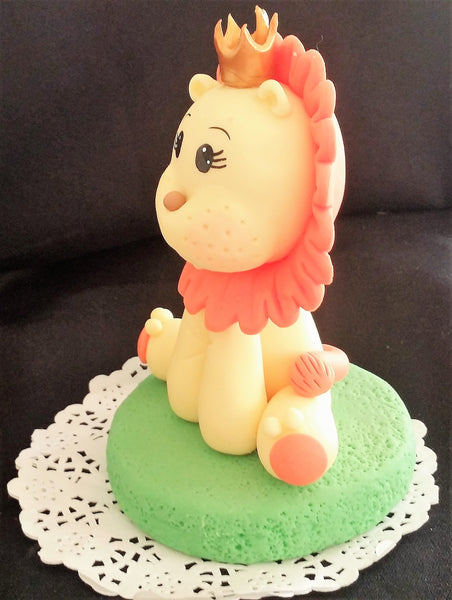 Baby Lion Cake Topper Lion Birthday Party Decorations Baby Lion With Crown - Cake Toppers Boutique