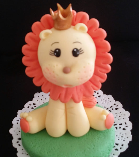 Baby Lion Cake Topper Lion Birthday Party Decorations Baby Lion With Crown - Cake Toppers Boutique