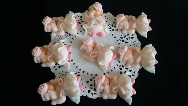 Ballerina Baby Shower Decoration Ballet Babies for Corsage Baby Girl With Tutus 12pcs - Cake Toppers Boutique