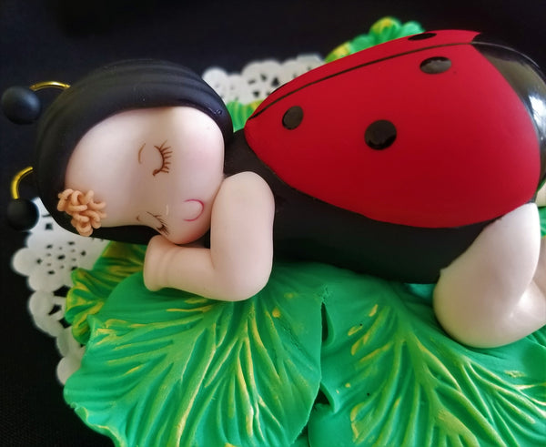 Red Lady Bug Cake Topper Lady Bug Decoration for Birthday & Baby Showers - Cake Toppers Boutique