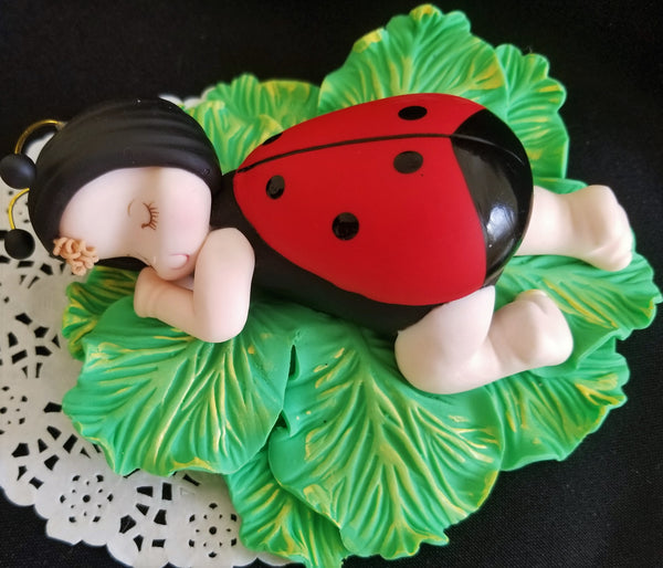 Lady Bug Birthday Cake Decorations, Lady Bug Baby Shower, Lady Bug Party Decor - Cake Toppers Boutique