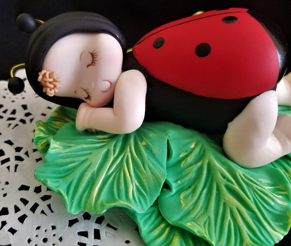 Red Lady Bug Cake Topper Lady Bug Decoration for Birthday & Baby Showers - Cake Toppers Boutique