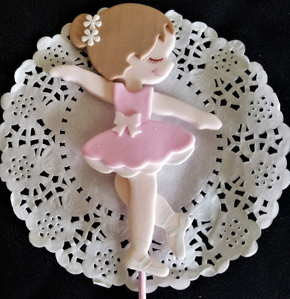 Ballerina Cake Toppers Ballerina Birthday Theme Pink Ballerina Centerpiece Decorations - Cake Toppers Boutique