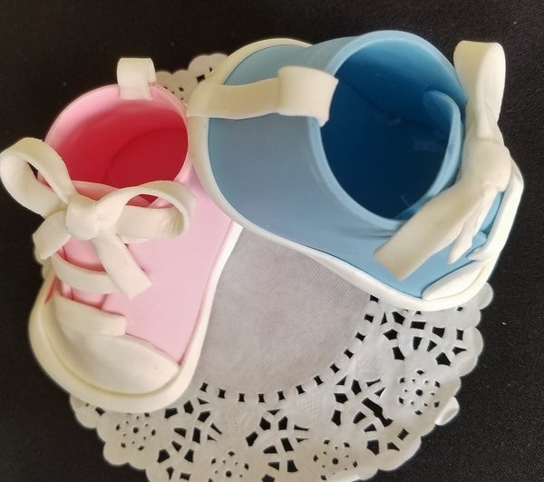 Baby Booties Cake Topper Baby Shoes Cake Decoration in Blue or Pink  Gender Reveal Baby Shower 2pcs - Cake Toppers Boutique