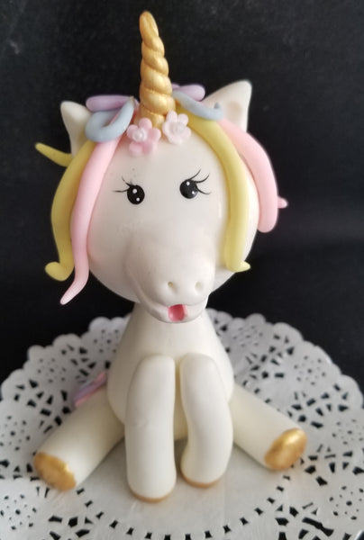 Rainbow Unicorn Cake Topper Unicorn Birthday Party Decorations - Cake Toppers Boutique