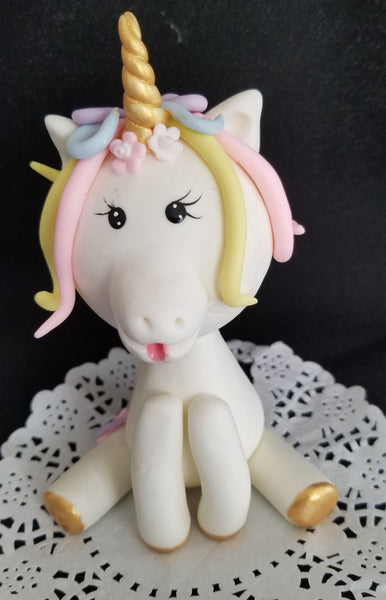 Rainbow Unicorn Cake Topper Unicorn Birthday Party Decorations - Cake Toppers Boutique
