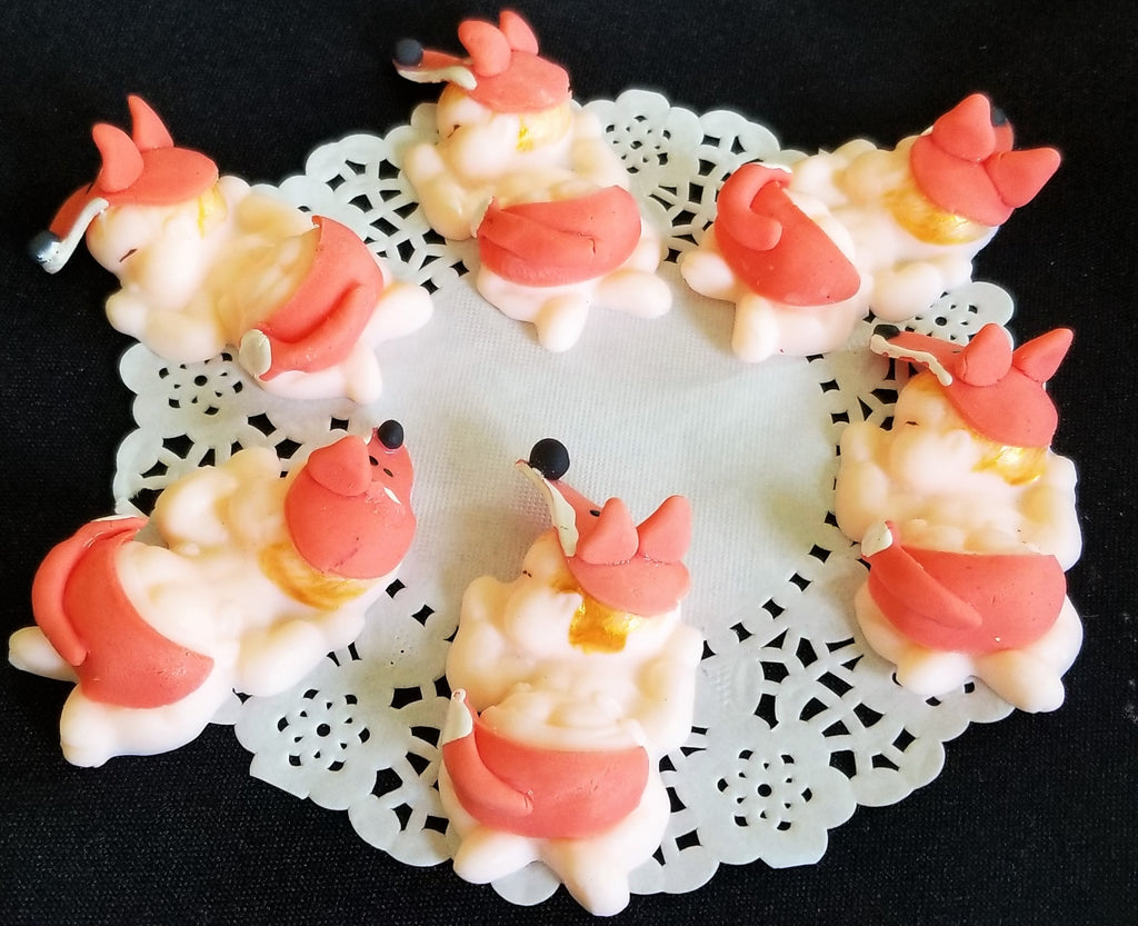 Fox Cupcake Toppers Woodland Baby Shower Decoration Corsage Fox Babies  12pcs - Cake Toppers Boutique