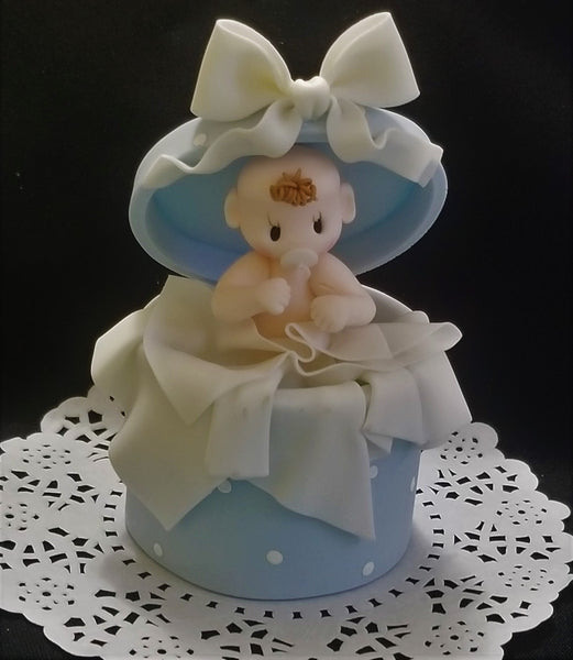 Baby in a Surprice Box Cake Topper Baby Shower Cake Topper Twins Baby Cake Decor - Cake Toppers Boutique