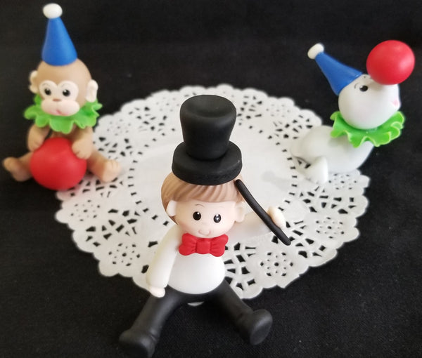 Circus Themed Party Decoration, Circus Cake Topper, Circus Baby Shower, Carnival Birthday Party 6pcs - Cake Toppers Boutique