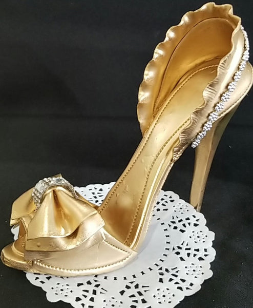 High Heels Cake Topper Shoes Cake Decoration Fancy Shoe Cake Topper in Pink, Red, Black, Silver - Cake Toppers Boutique