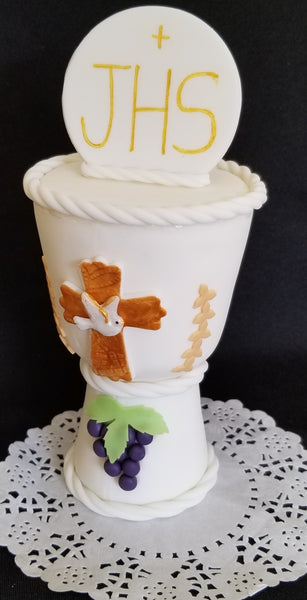 First Communion Chalice Cake Topper, Boy First Communion , First Communion Decorations, Boys First Communion, First Communion Chalice Favor - C T B