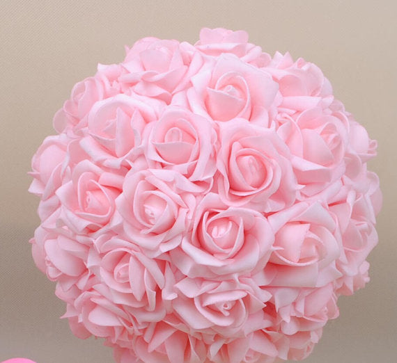 Wedding Flower Balls Flower Girl Kissing Balls Roses Kissing Balls Pomanders Wedding Decorations - Cake Toppers Boutique